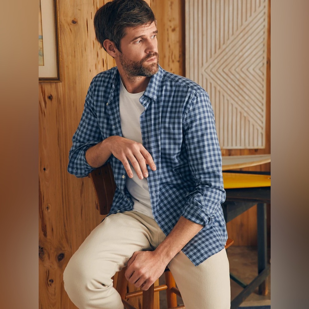 Faherty men’s movement button down shirt